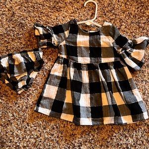 3 month plaid dress